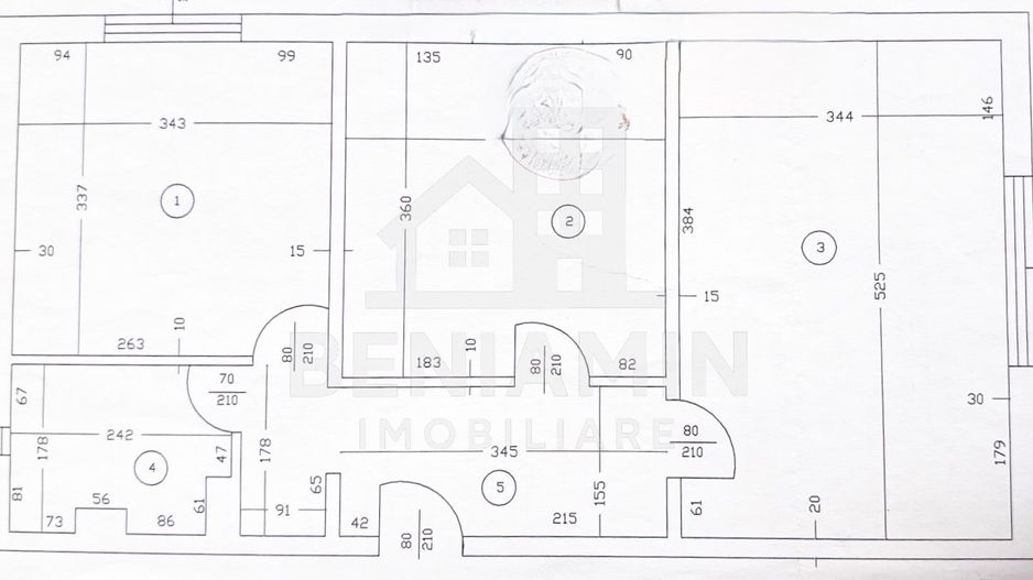 2 Camere Decomandate 53mp Parter Craiovita Profi Castanilor Liber - Schiță 3
