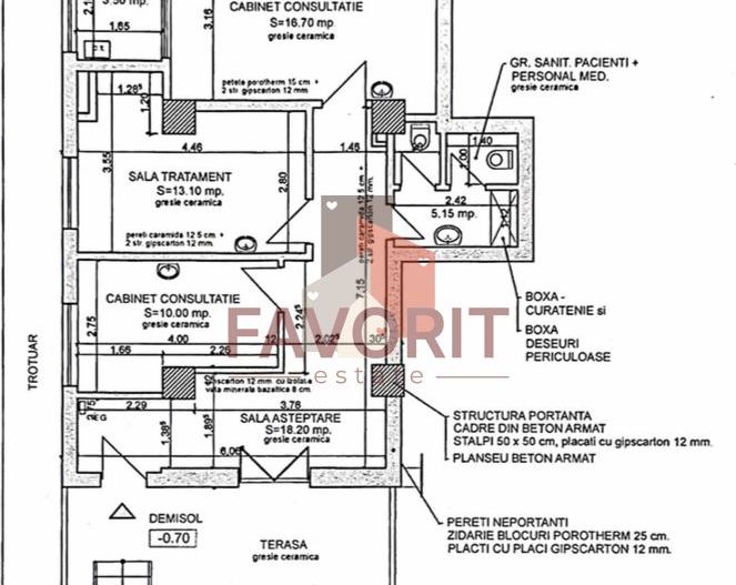 spatiu comercial cabinet | centrala proprie | investitie | zona excelenta | - Poză 13