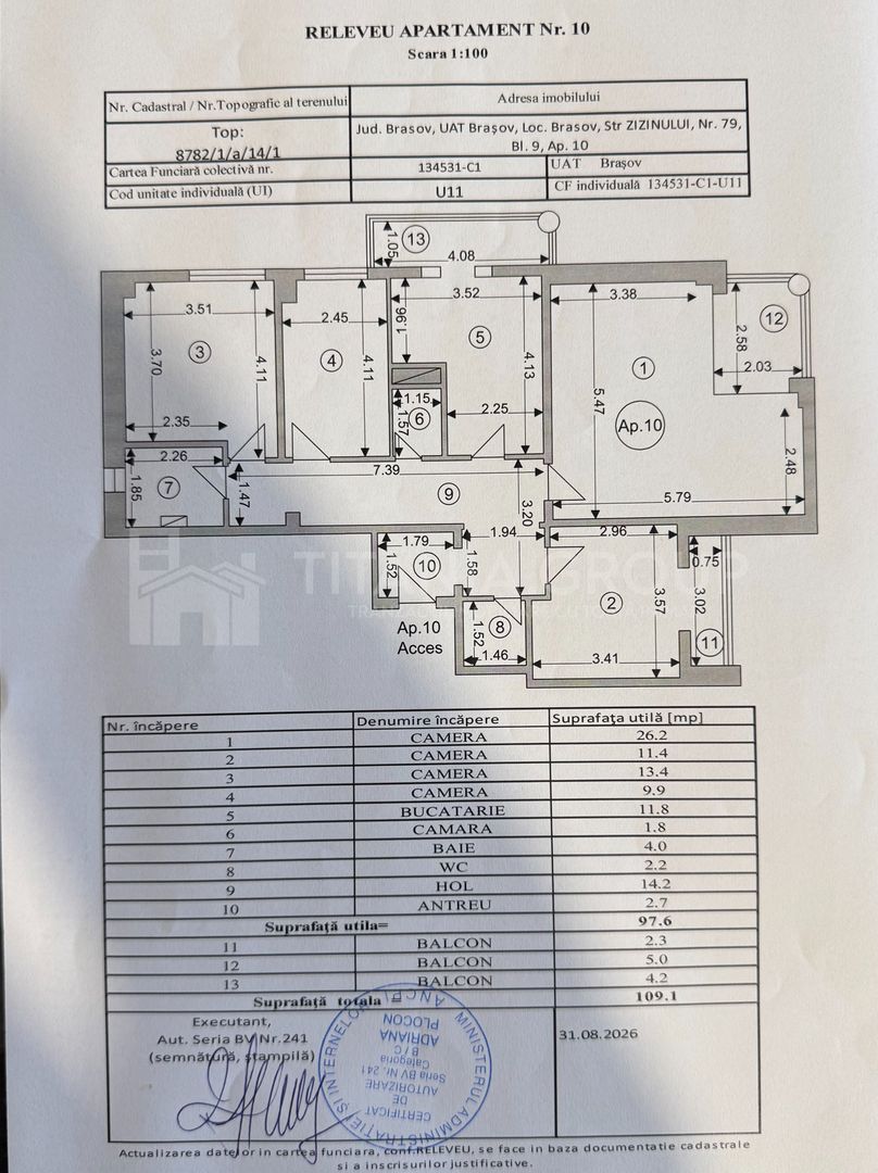 Apartament 4 camere, 109mp, bloc 1992, stare impecabila, comision 0% - Poză 25
