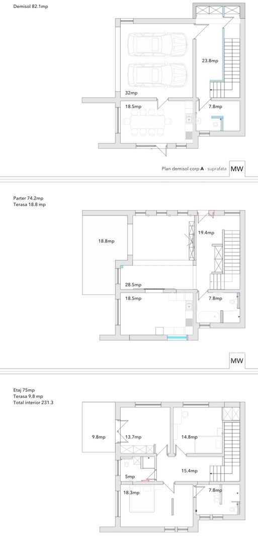 Vile elegante cu 800 m2 teren in cartierul Faget ! - Schiță 34