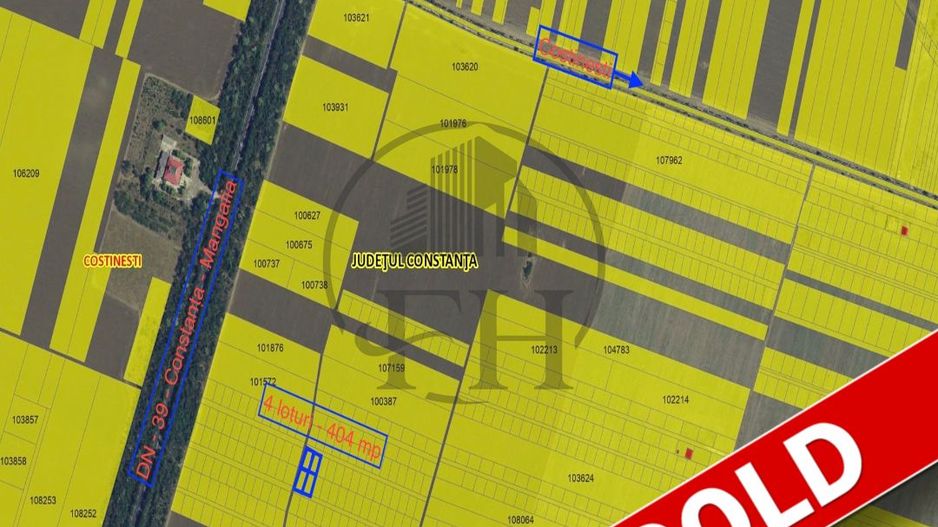 SOLD/VANDUT - Teren intravilan de vanzare Costinesti - Poză 1