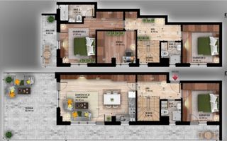 DUPLEX 5CAM. BLOC P+4. VATA BAZALTICA,TRIPAN / MUTARE IMEDIATA! - Poză 2