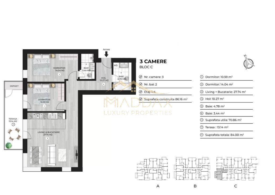 Apartament 3 camere***Proiect NOU***//Lake view//Dna Ghica//Colentina - Schiță 27