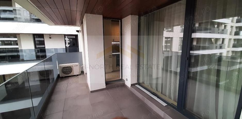 Apartament de închiriat 2 camere Nusco City Pipera | Vedere către grădina - Poză 9