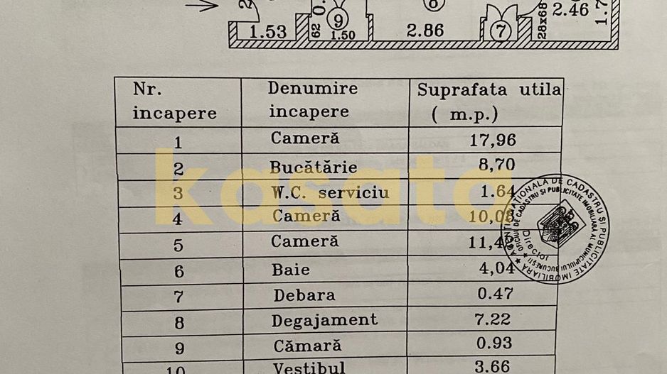 Apartament 3 camere Băneasa, la 1 minut de Parcul Hersatrau - Schiță 12