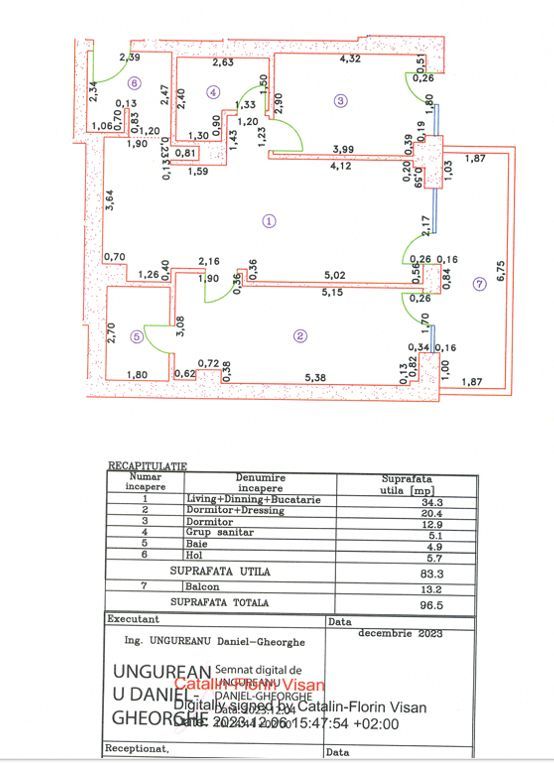 3 CAMERE || CORTINA 126 || EROUIANCU NICOLAE - Schiță 12