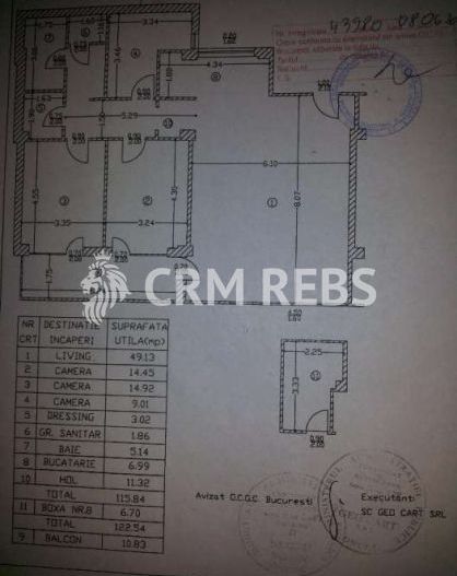 Apartament cu 3 camere în zona P-ta Dorobanti - Schiță 7