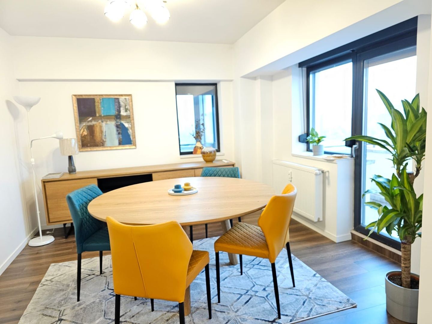 Duplex luxos 3 camere, 130 mp, complet mobilat pretabil birou - Poză 3