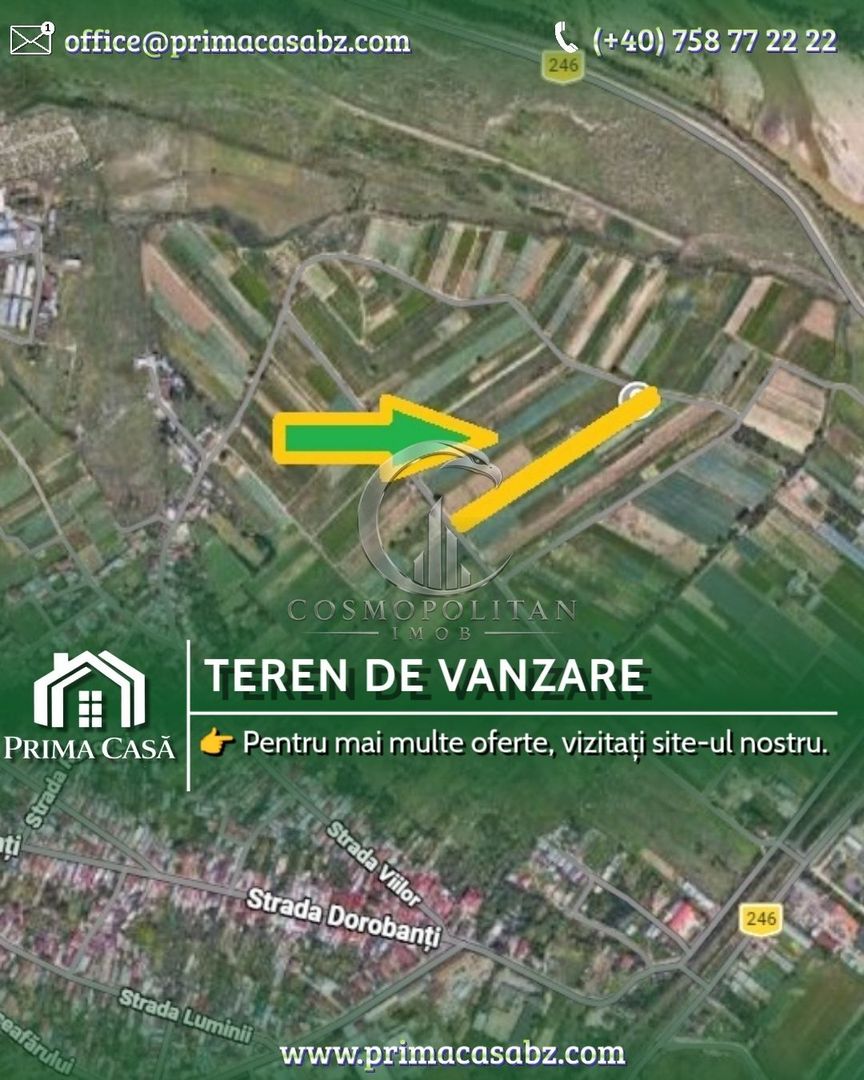Teren intravilan zona Dorobanti suprafata 4.400mp deschidere 18m - Poză 1