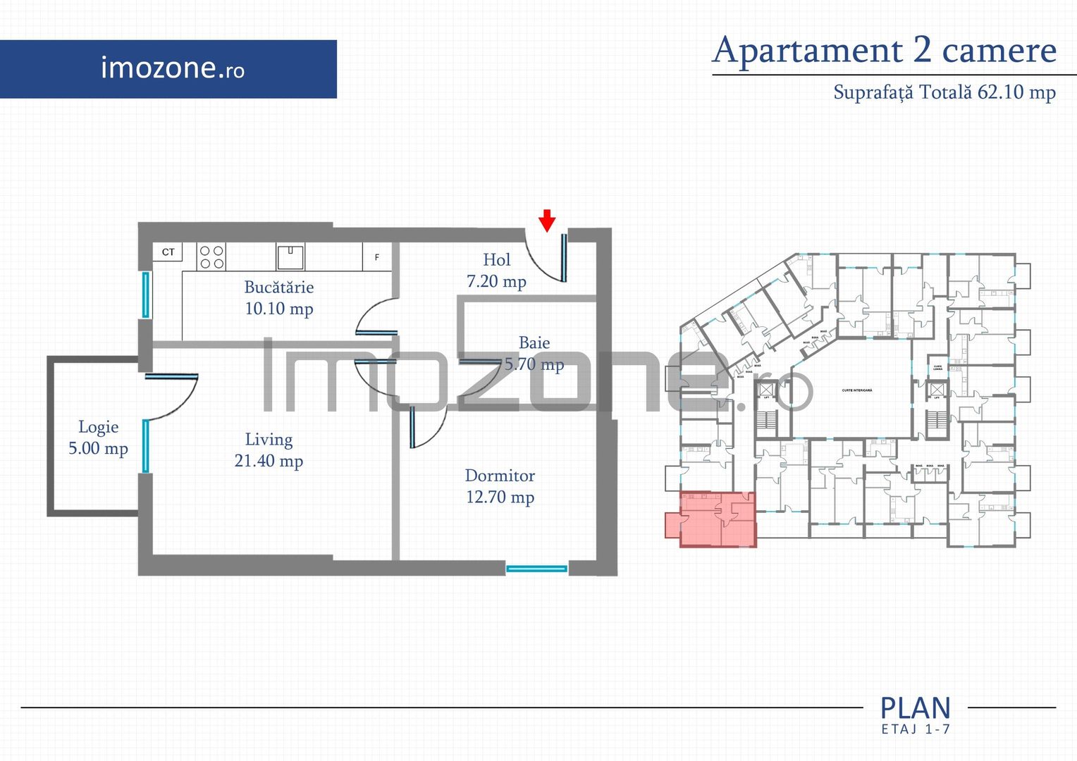 Apartament 2 Camere | 62 mp | Bloc Nou | Metrou Pacii / Preciziei | Militari - Poză 1