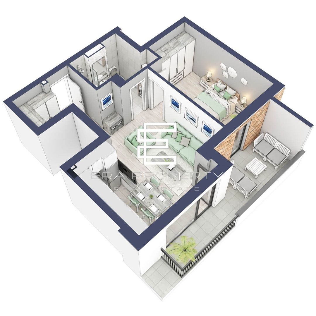 Apartament cu 2 camere, rulouri electrice, încălzire pardoseală, Sibiu - Schiță 13