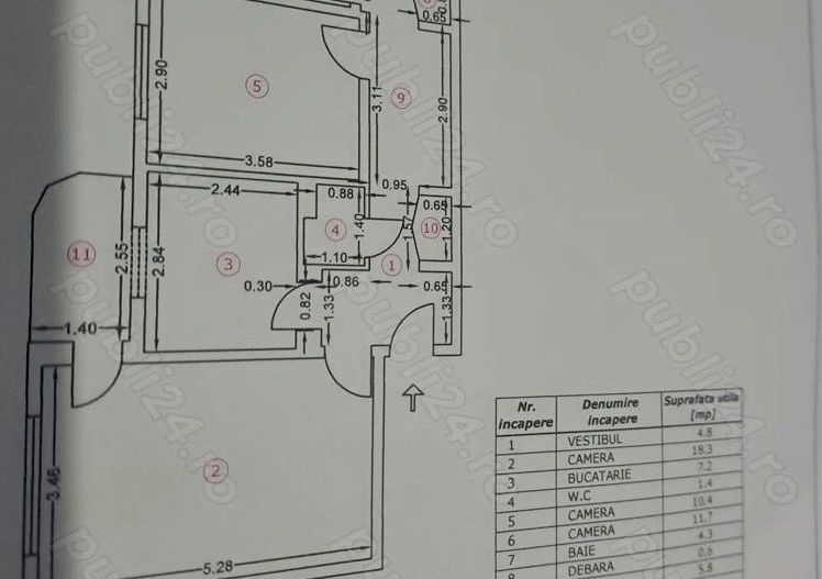 Apartament cu 3 Camere Militari - Poză 4