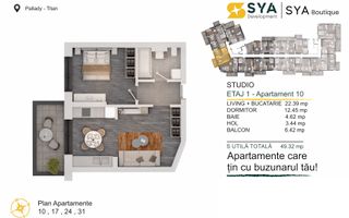 2 CAMERE CU BUCATARIE DESCHISA/ PARCARE GRATIS - Poză 1