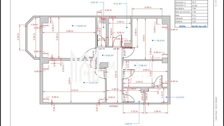 Apartament 3 camere de vânzare | Sibiu, Central | 67 mp - Poză 1