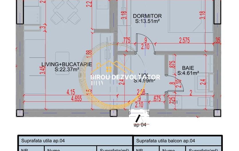 Decomandat Ansamblu modern Pallady Parcul Teilor STB Zona verde - Schiță 6