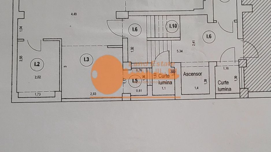 Apartament 3 camere semidecomandat – Etaj 1 / 5, 67 mp utili - Schiță 8