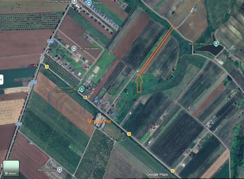 Teren extravilan de vânzare în comuna Miroslava, zona Ferma Liliac - Poză 1