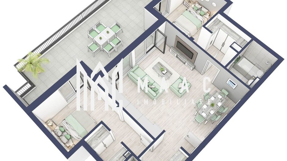 Penthouse 3  camere | Etaj 4 | Balcon 45.6 mp | Turnisor - Poză 5