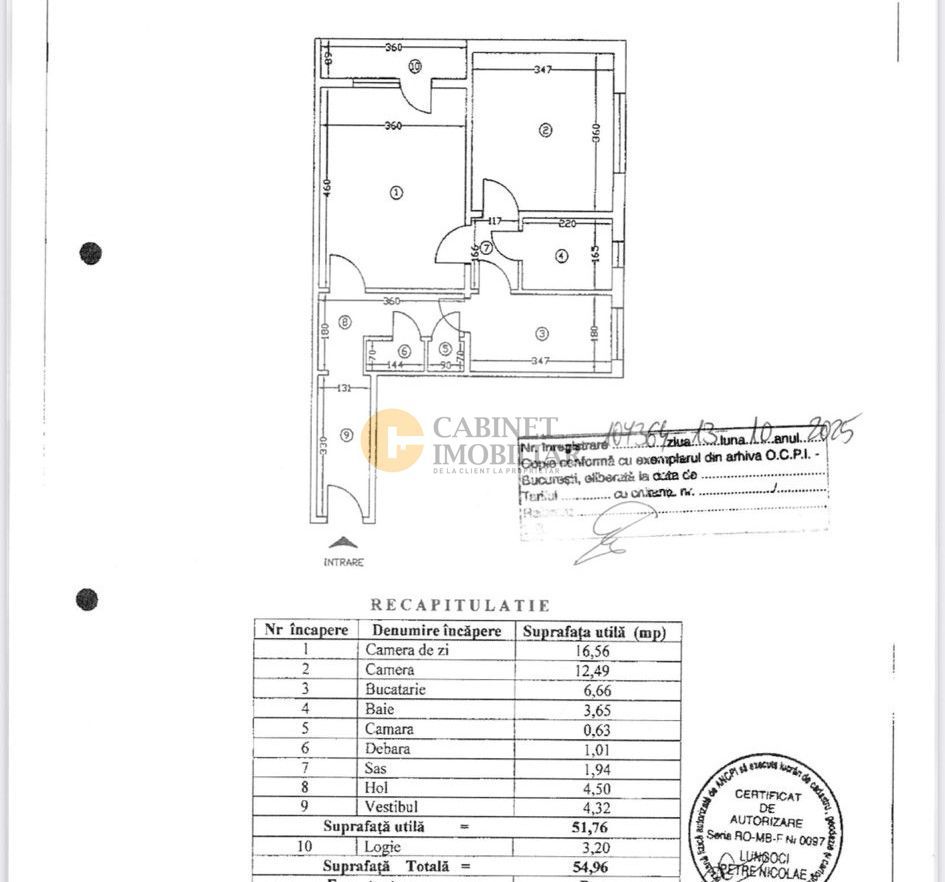 2 Camere - 55MP | Circular | Reabilitat | 2 Lifturi | M Raul Doamnei - Schiță 15