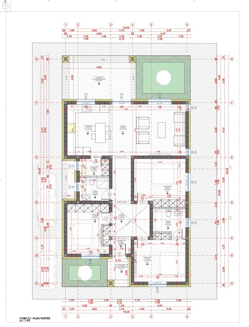Casa individuala pe parter Sanandrei-comision 0 - Schiță 27