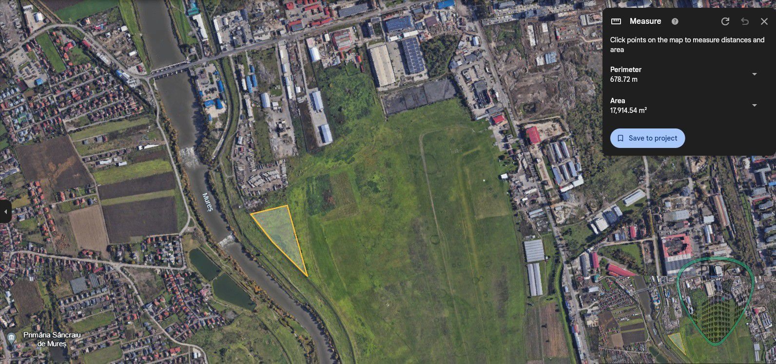 P 1094 - Teren de 17900 mp în Târgu Mureș - zona Barajului - Poză 2