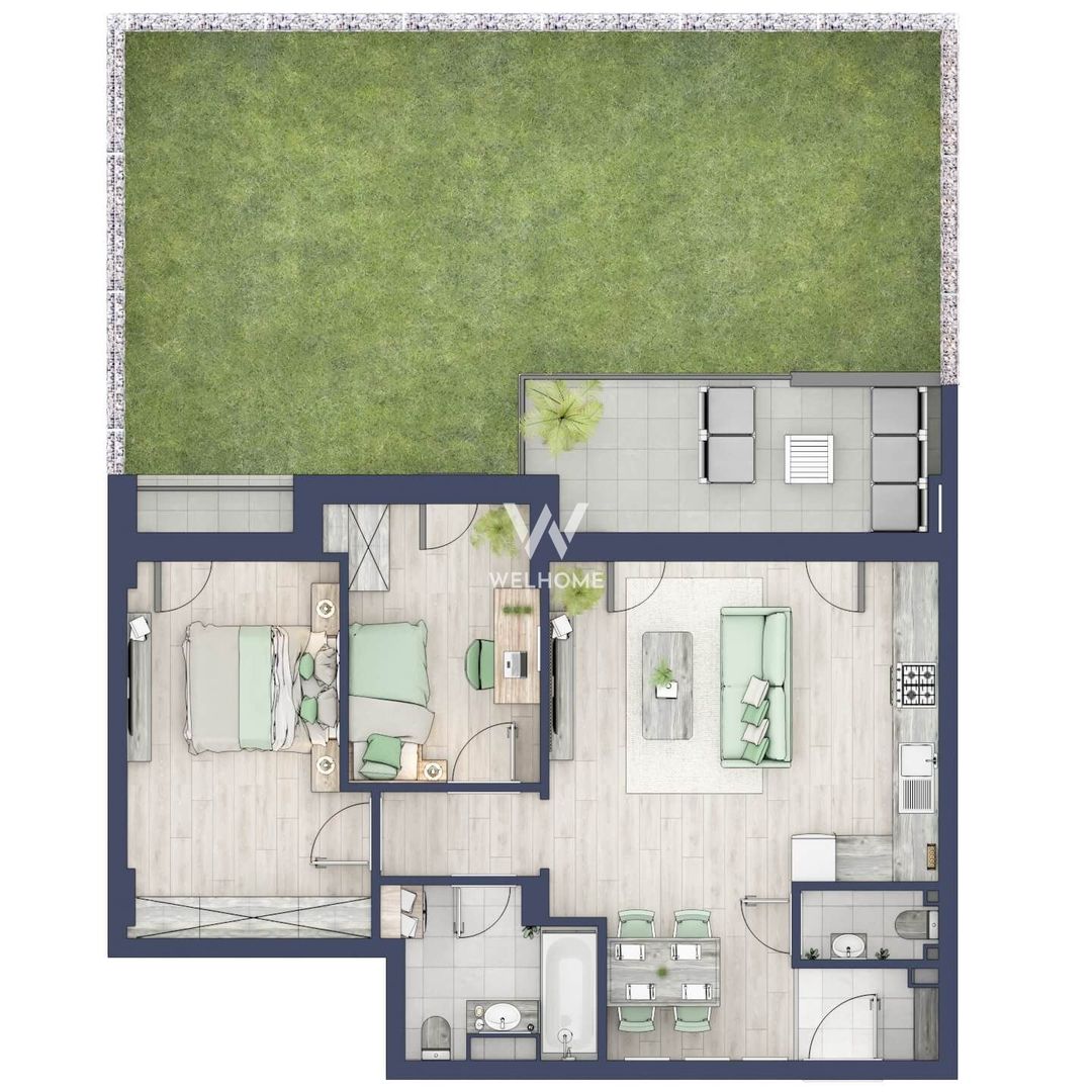 Apartament 3 camere terasa si gradina - Sibiu, Turnisor - Schiță 11