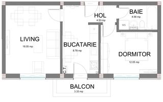 Apartament | 2 Camere | La cheie | Decomandat | Dedeman | 0% Comision - Poză 1