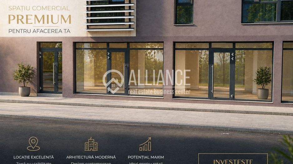 Spatiu comercial 75mp, vitrina stradala 12 m - (COD10) TOMIS NORD - Poză 1