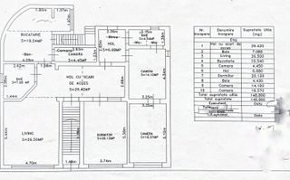 Casa de vanzare 2 apartamente separate garaj si curte zona piata Cluj - Schiță 1