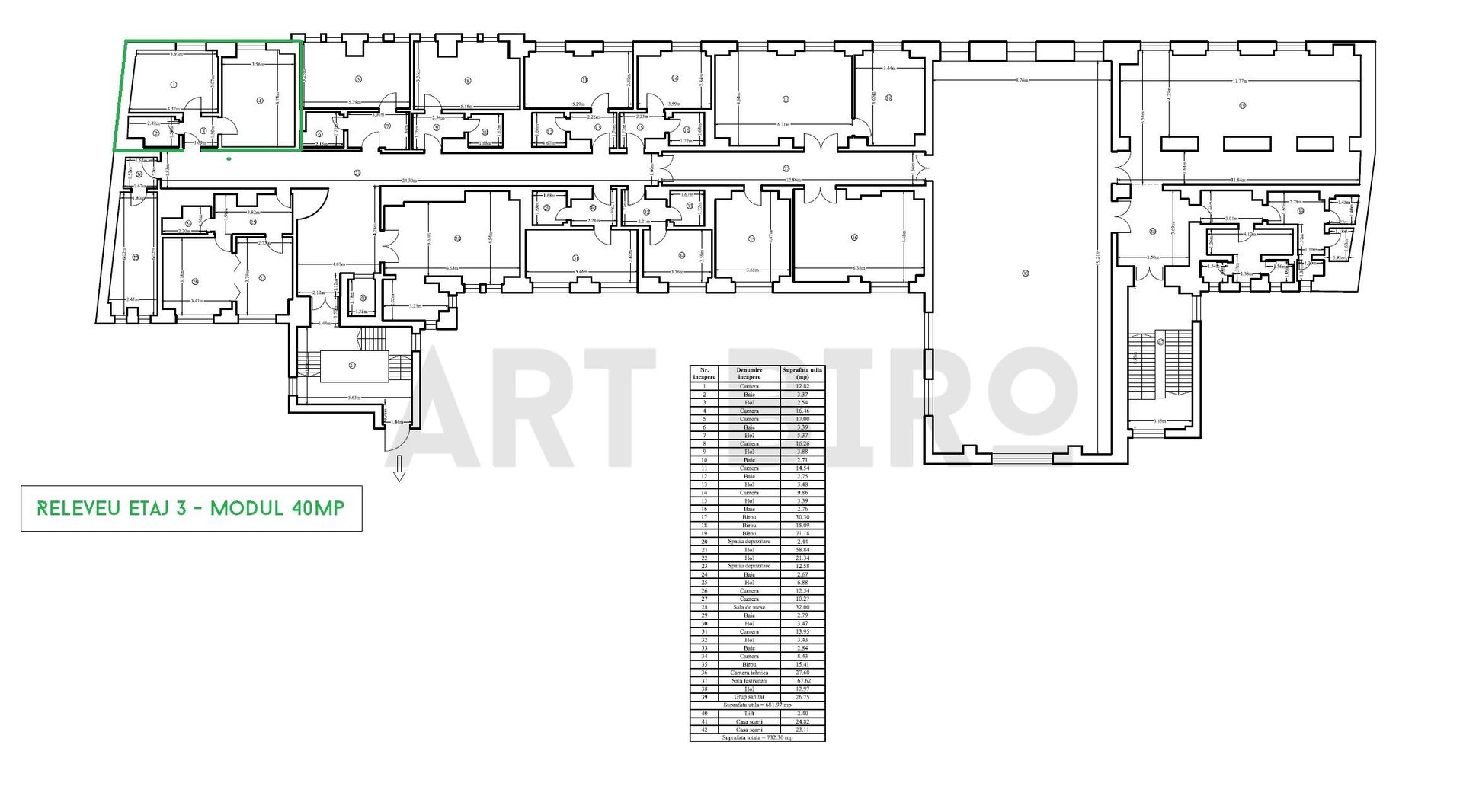 Zero comision, 40mp birou individual ultracentral, Banu Manta, 13' [M] - Schiță 8