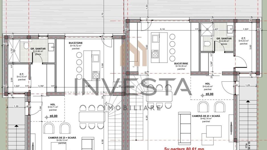 Teren cu autorizatie pentru 1 duplex. - Schiță 3