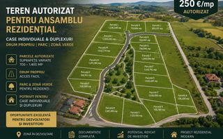 Teren autorizat | case individuale și duplex-uri | Feleacu - Poză 1