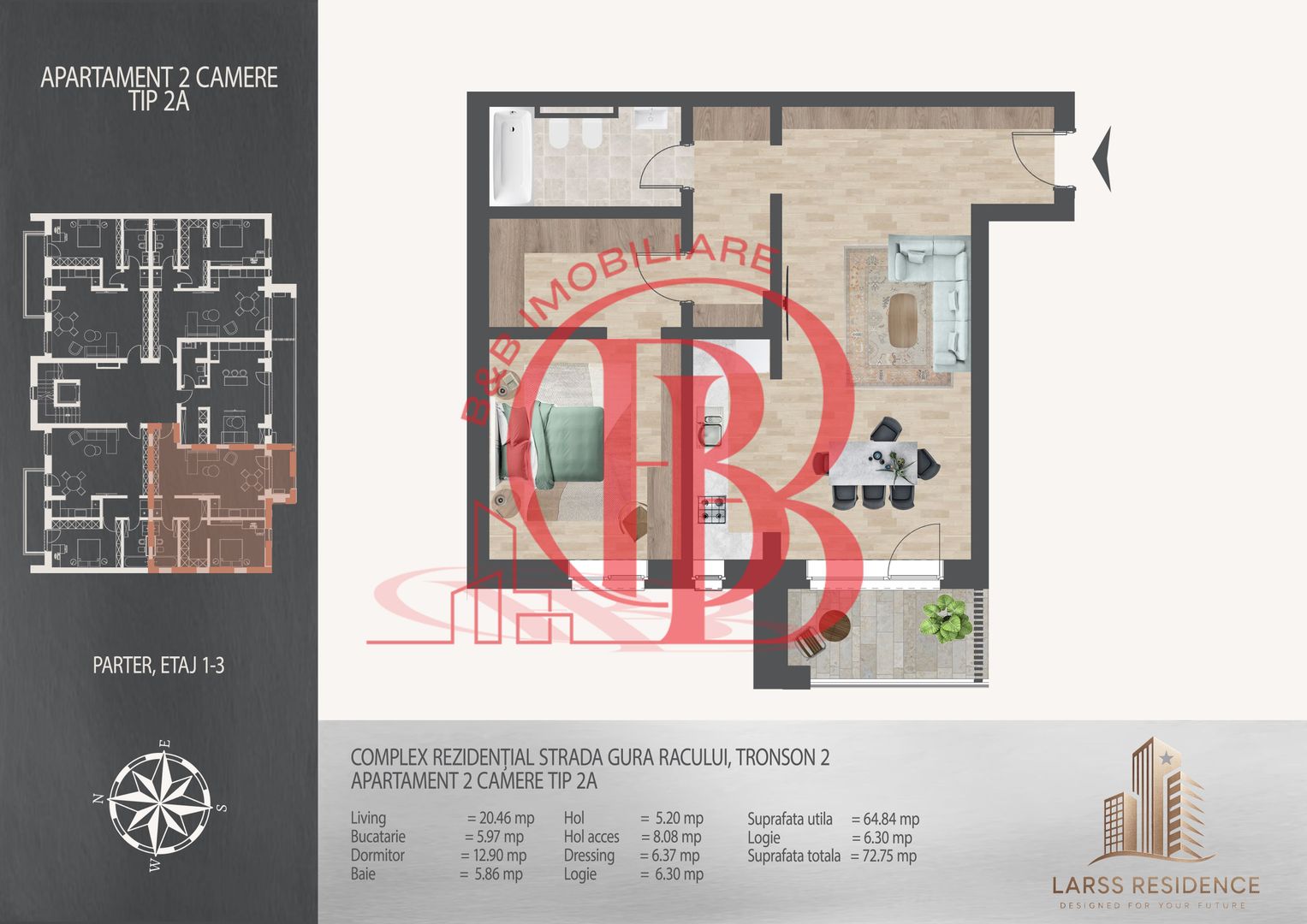 2 camere cu dressing  Pallady Metrou Nicolae Teclu - Poză 12