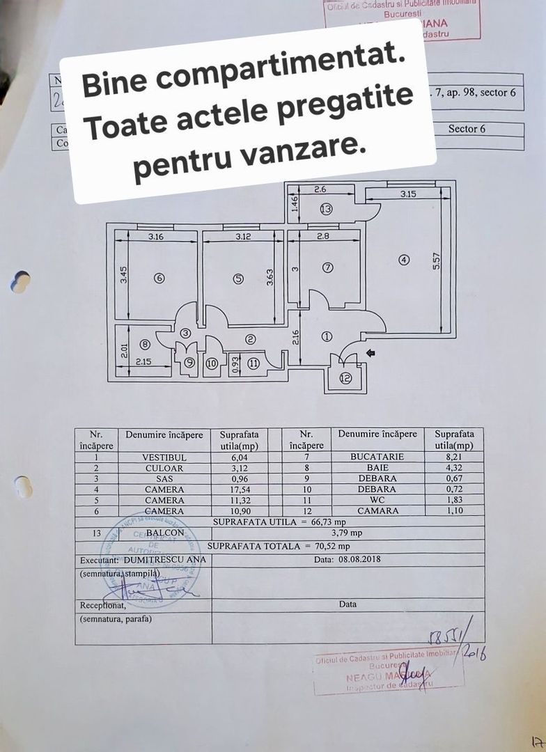 Apartament 3 camere cu avantaje unice zona Militari aproape Gorjului - Poză 5