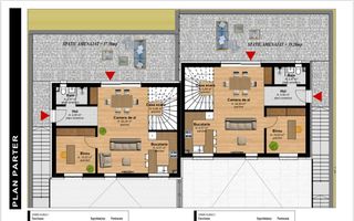 2 Case in Duplex 4 camere 125 mp-curte-terasa 37 mp -garaj-Tauti - Poză 14