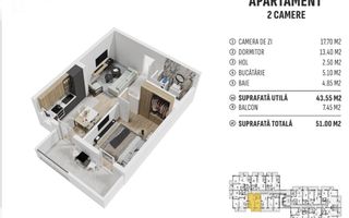 Apartament 2 camere, zona centura!! - Poză 1