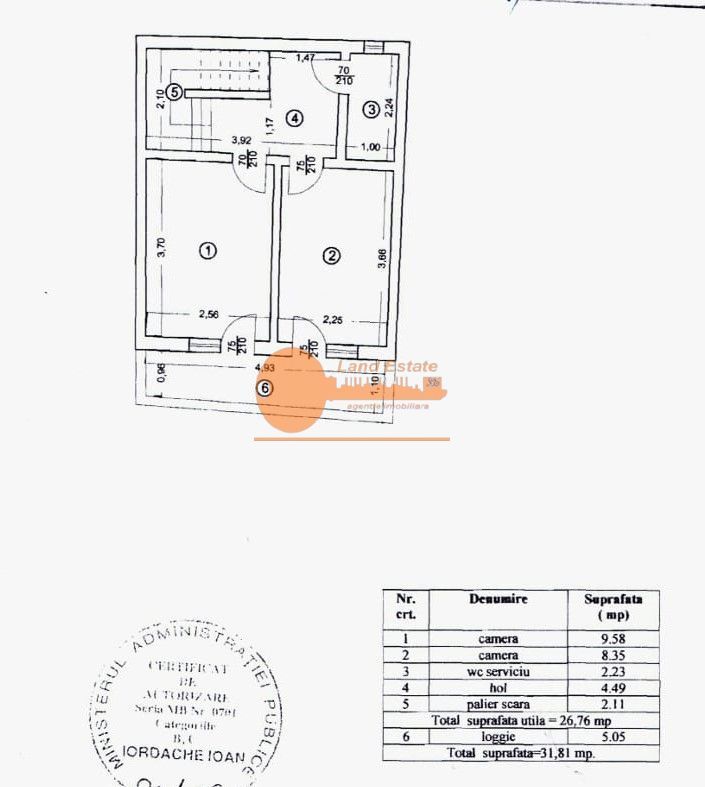 Casă ultracentrală, 4 camere + terasă, Piața Rosetti – Universitate - Schiță 8