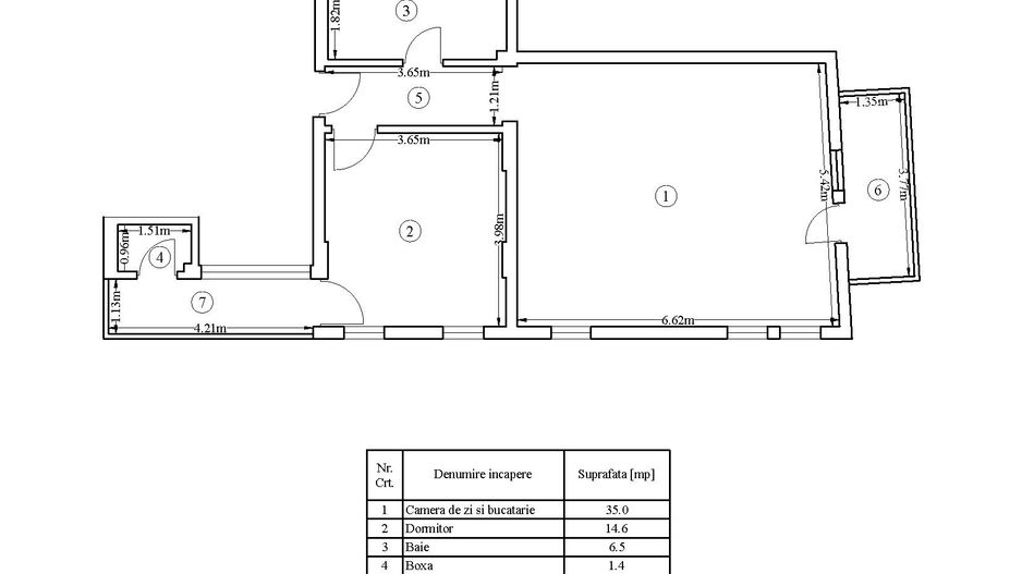 2 camere + balcon | Incalzire în pardoseala | Pipera, zona liniștita - Schiță 10
