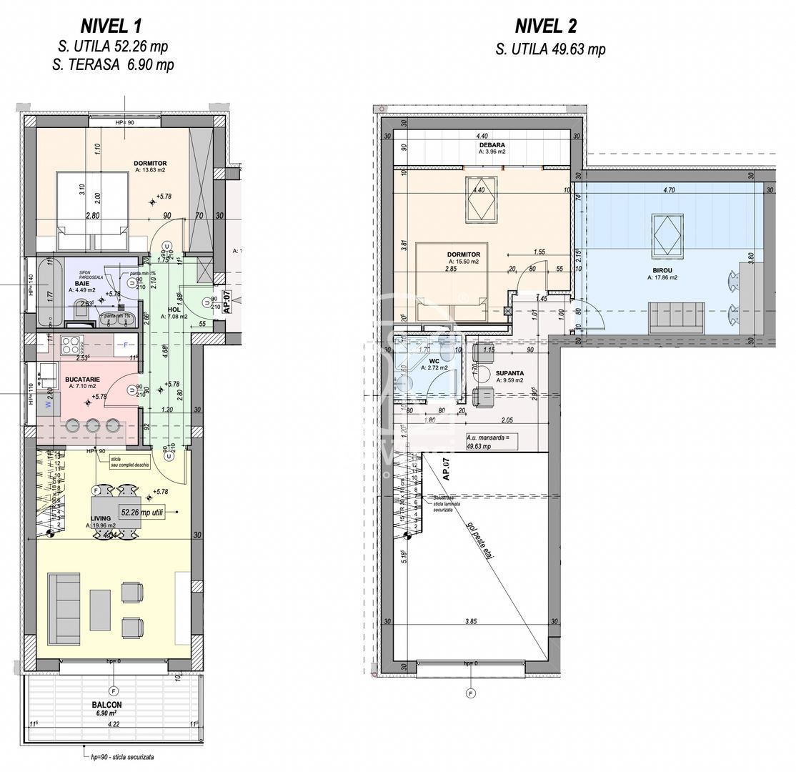 Penthouse 4 camere, 2 bai, loc de parcare (YND-13B-Mo-ap.7) - Poză 2