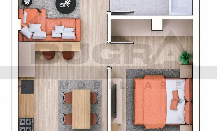 Apartament de 2 camere, bloc nou, parcare inclusa, Complex Estimo Park - Poză 8
