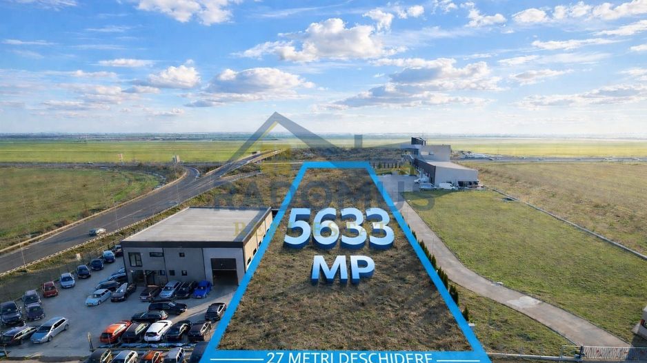 Teren industrial intravilan – 5.633 mp – deschidere 27 ml – acces DN1 - Poză 3