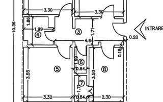 Apartament cu 3 camere, etaj 3, zona CENTRU - DONICI; - Poză 7