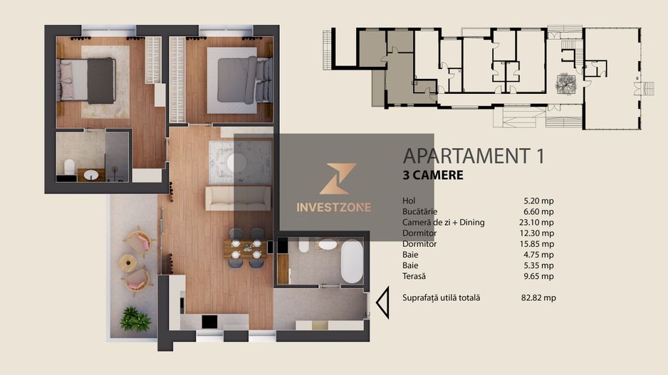 Arlo Residence-3camere central Oradea - Poză 2