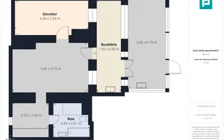 Apartament cu 2 camere pe Str.Episcopiei - Poză 21