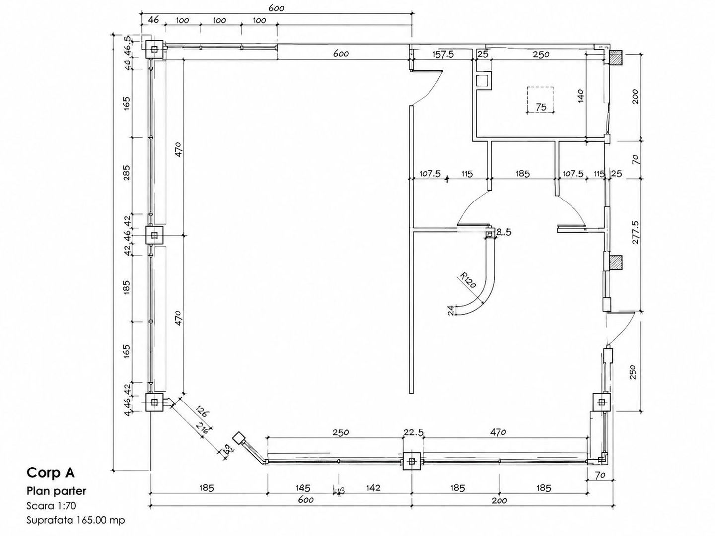 Spațiu Comercial  | Herăstrău | 200 MP | 25 Parcări | Drive Thru - Schiță 6