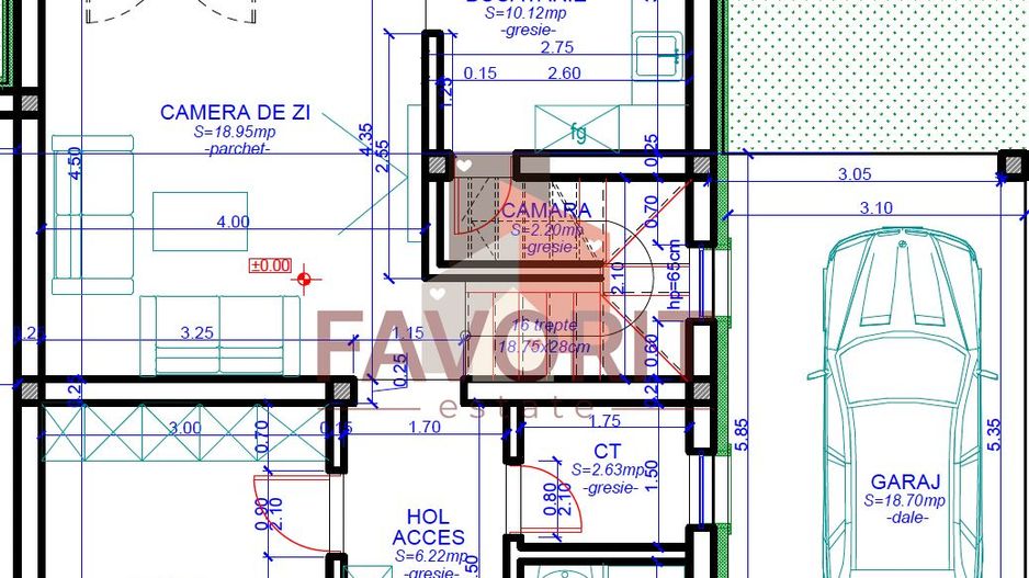 COMISION 0%. Duplex despartit prin garaj finisat la cheie in Dumbravita - Schiță 2