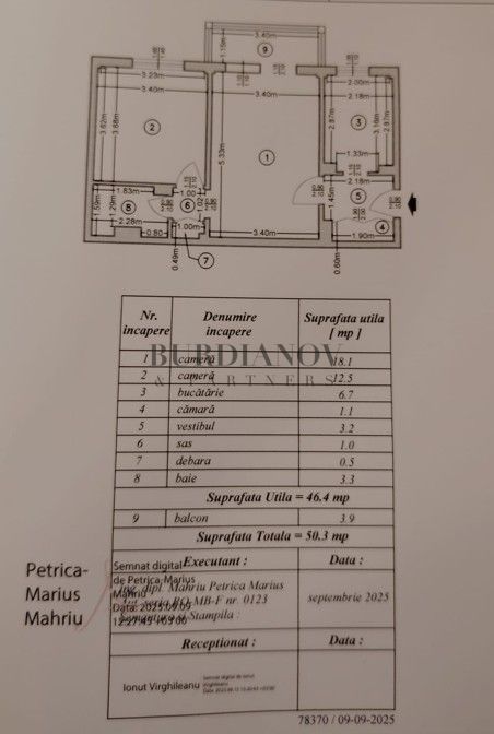 Apartament cu 2 camere de vânzare Bd. Basarabia - Metrou-  zona Diham - Poză 5