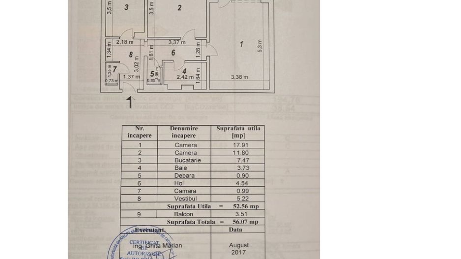 De vanzare apartament 2 camere Pacii - Poză 9