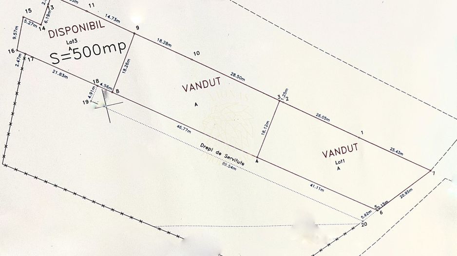 ULTIMA PARCELA! Teren intravilan 500 mp cu utilitati-Unirea - Poză 2