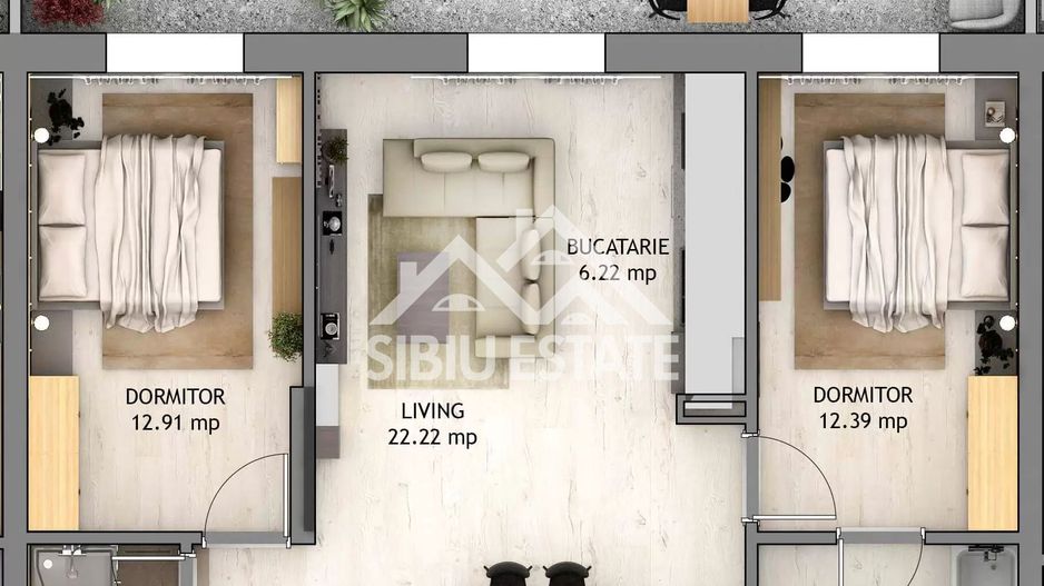 Apartament 3 camere, 2 bai terasa langa Mall Selimbar - Poză 8
